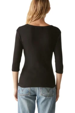 MICHAEL STARS Dot 3/4 Sleeve Tee^ Tops