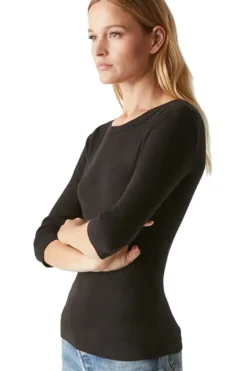 MICHAEL STARS Dot 3/4 Sleeve Tee^ Tops