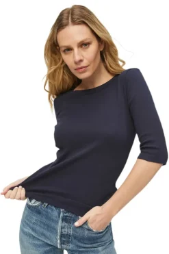 MICHAEL STARS Dot 3/4 Sleeve Tee^ Tops