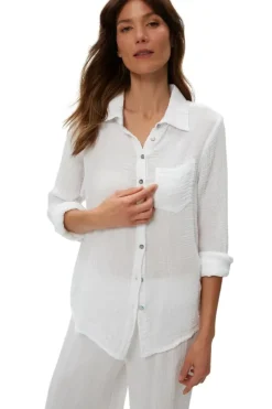 MICHAEL STARS Ernie Button Down w/ Pocket in^ Tops