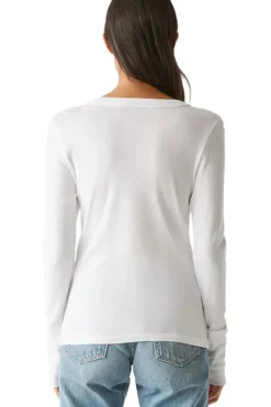 MICHAEL STARS Kelso Long Sleeve Crewneck Tee^ Tops