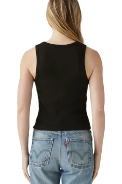 MICHAEL STARS Kendall Cropped Tank in Black^ Tops
