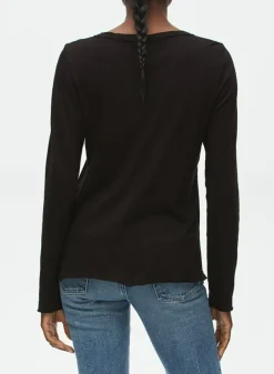 MICHAEL STARS Long Sleeve Hanson Crewneck T-shirt^ Tops