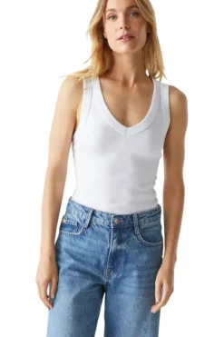 MICHAEL STARS Maya Vneck Tank^ Tops