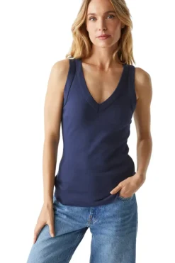 MICHAEL STARS Maya Vneck Tank^ Tops
