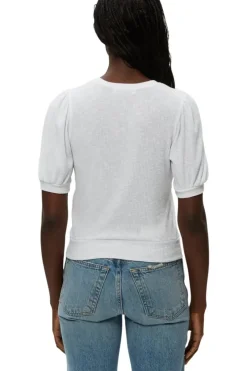 MICHAEL STARS Quinn Puff Sleeve Ribbed Top in^ Tops