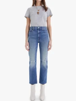 Mother Denim High Waisted Rider Ankle in^ Denim