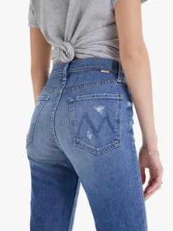 Mother Denim High Waisted Rider Ankle in^ Denim