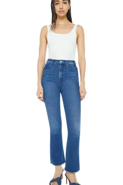 Mother Denim Hustler Flood Fray in^ Denim
