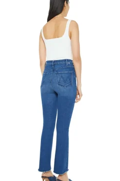 Mother Denim Hustler Flood Fray in^ Denim
