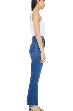 Mother Denim Hustler Flood Fray in^ Denim