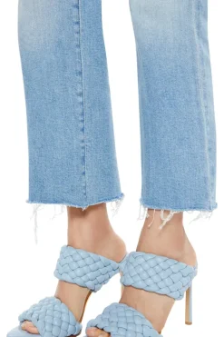 Mother Denim Kick It Ankle Fray in ?^ Denim