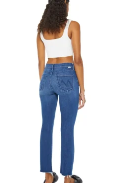 Mother Denim Mid Rise Dazzler Ankle Fray in^ Denim