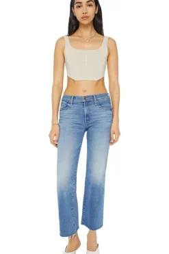 Mother Denim Mid Rise Rambler Zip Ankle in^ Denim