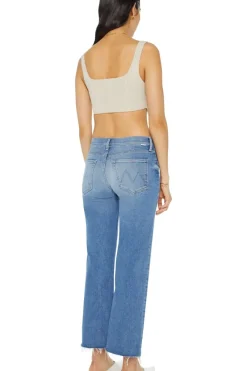 Mother Denim Mid Rise Rambler Zip Ankle in^ Denim