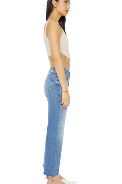 Mother Denim Mid Rise Rambler Zip Ankle in^ Denim