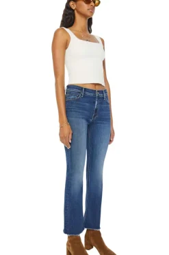 Mother Denim Outsider Ankle Fray in^ Denim