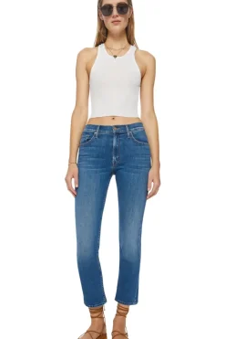Mother Denim The Mid Rise Rider Ankle Denim in Right On^ Denim