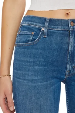 Mother Denim The Mid Rise Rider Ankle Denim in Right On^ Denim