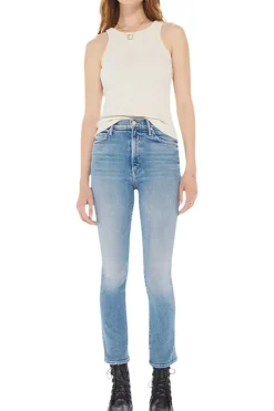 Mother Denim The Swooner Rascal Ankle Fray in^ Denim