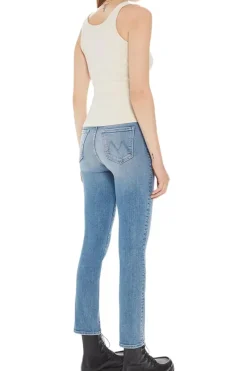 Mother Denim The Swooner Rascal Ankle Fray in^ Denim