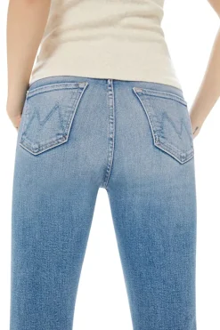 Mother Denim The Swooner Rascal Ankle Fray in^ Denim