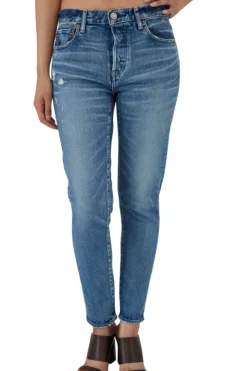 Moussy Denim Avenal Tapered Jeans in^ Denim
