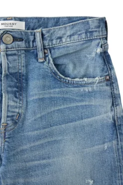 Moussy Denim Bradenton Straight Jeans in^ Denim