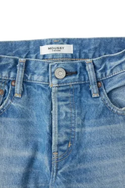 Moussy Denim Cheval Straight Low-Rise Jeans in^ Denim