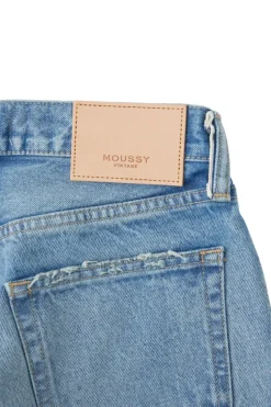 Moussy Denim Cheval Straight Low-Rise Jeans in^ Denim