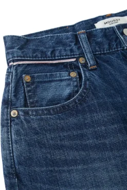 Moussy Denim Corcoran Wide Straight Leg Jeans in^ Denim