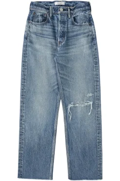 Moussy Denim Esplen Wide Straight Jeans in^ Denim