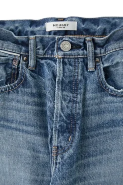 Moussy Denim Esplen Wide Straight Jeans in^ Denim