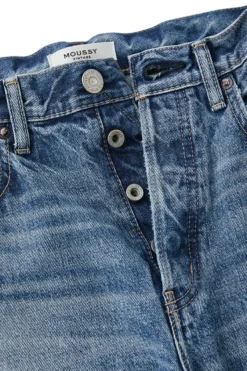 Moussy Denim Esplen Wide Straight Jeans in^ Denim