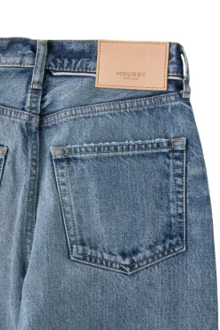 Moussy Denim Esplen Wide Straight Jeans in^ Denim