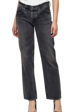 Moussy Denim Iona Straight Low Rise in^ Denim