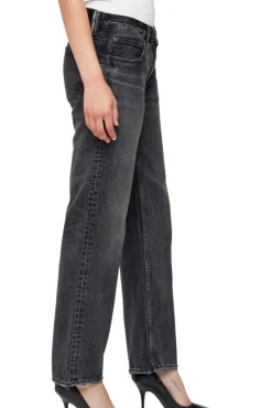 Moussy Denim Iona Straight Low Rise in^ Denim