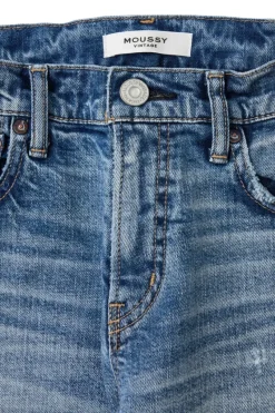 Moussy Denim Linden Slim Straight Jeans in^ Denim