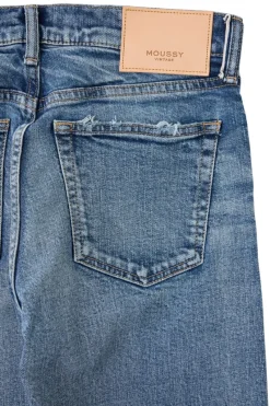 Moussy Denim Linden Slim Straight Jeans in^ Denim