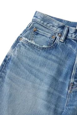 Moussy Denim Mabel Wide Straight Cropped Jeans in^ Denim