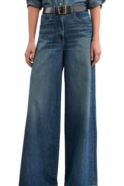 NILI LOTAN Rolland Jean in Summer Wash^ Denim