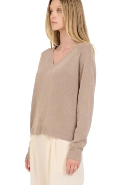 One Grey Day Sloan Linen V-neck Sweater in^ Sweaters