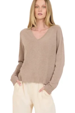 One Grey Day Sloan Linen V-neck Sweater in^ Sweaters