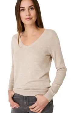 REPEAT Cashmere Basic Cotton Fine Knit V-neck Pullover^ Sweaters