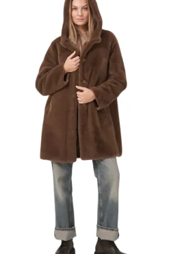 REPEAT Cashmere Faux Fur Coat in^ Blazers & Outerwear