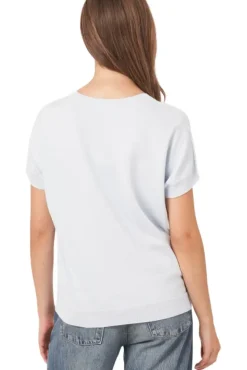REPEAT Cashmere Fine Rib Knit Cashmere Blend Sweater in^ Sweaters
