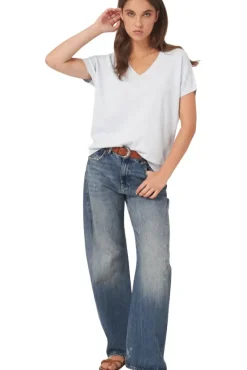 REPEAT Cashmere Fine Rib Knit Cashmere Blend Sweater in^ Sweaters