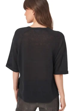 REPEAT Cashmere Linen V-neck Sweater in^ Sweaters