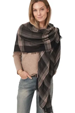 REPEAT Cashmere Silk Plaid Scarf in^ Scarves