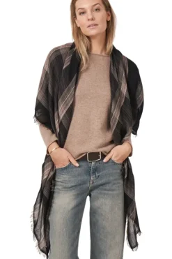 REPEAT Cashmere Silk Plaid Scarf in^ Scarves